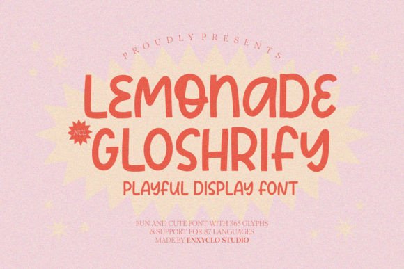 Font That Makes Your Brand Pop: Lemonade Gloshrify