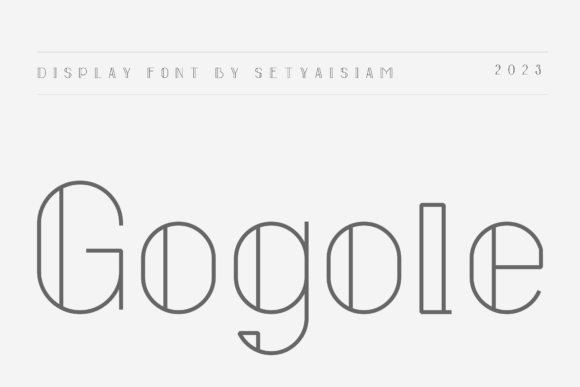 Gogole: A Font That Speaks with Character