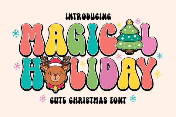 Magical Holiday Font: A Festive Touch for Your Craft Projects