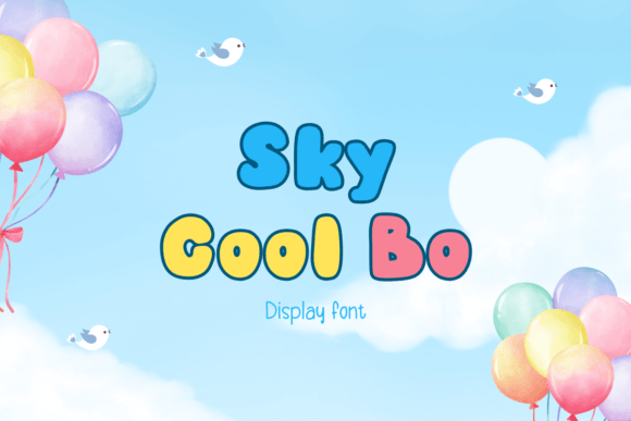 Sky Cool Bo: A Playful Display Font for Digital Creativity
