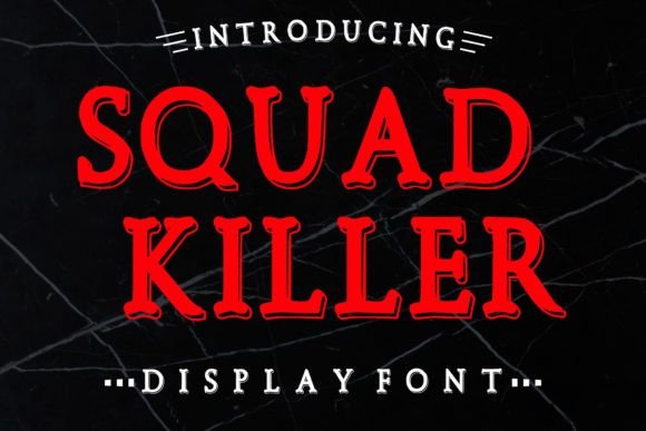 Squad Killer Font for Bold Visual Storytelling