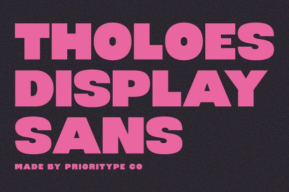 Tholoes Font for Bold Editorial Design