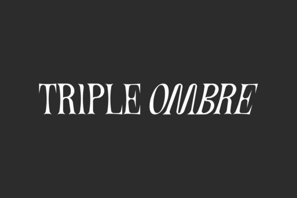 Triple Ombre: A Font That Elevates Branding with Style
