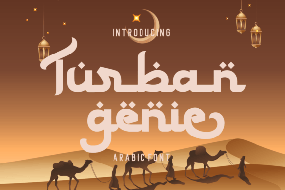 Turban Genie: A Display Font for Editorial Sophistication