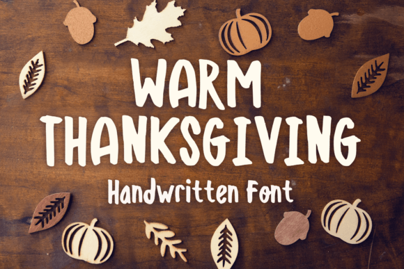 Warm Thanksgiving Font for Editorial Projects