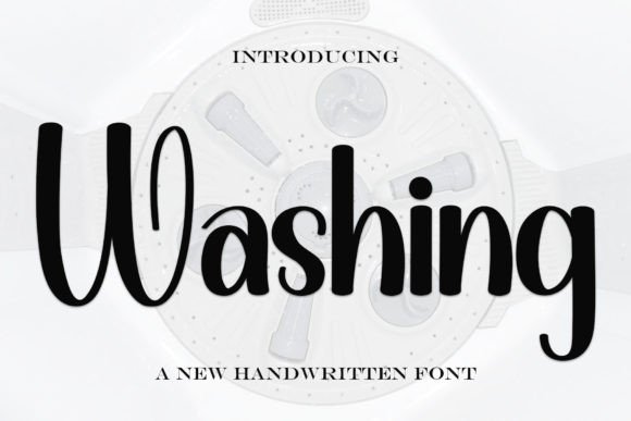Washing: A Refined Script Font for Branding