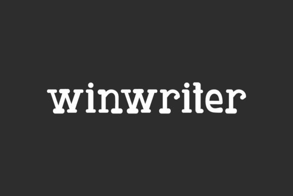 Winwriter Font for Editorial Design